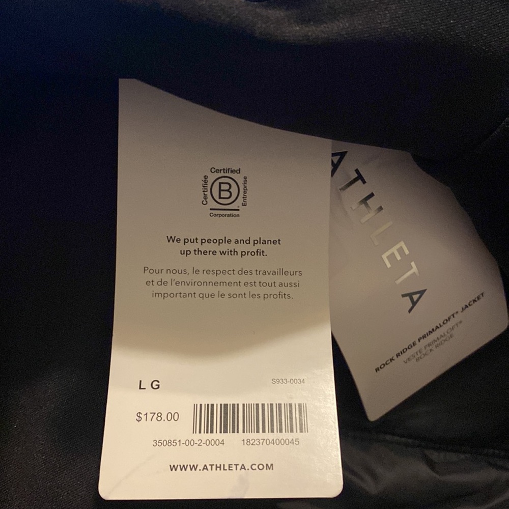 Athleta Rock Ridge Primaloft Jacket // Black #350851 - Picture 13 of 15
